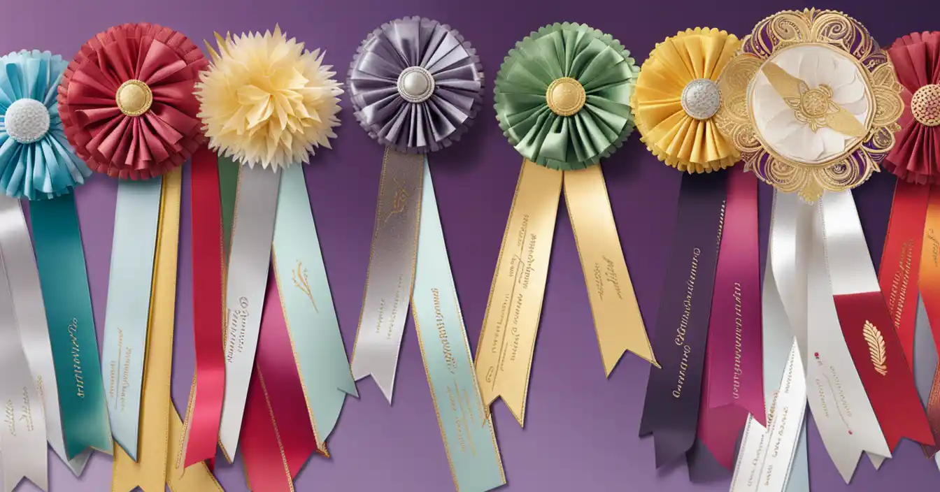 various award ribbon